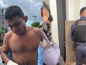 Veja momento em que homem que fez a própria mãe, esposa e filha reféns é preso no condomínio de luxo Quinta das Marinas, em Manaus; vídeo