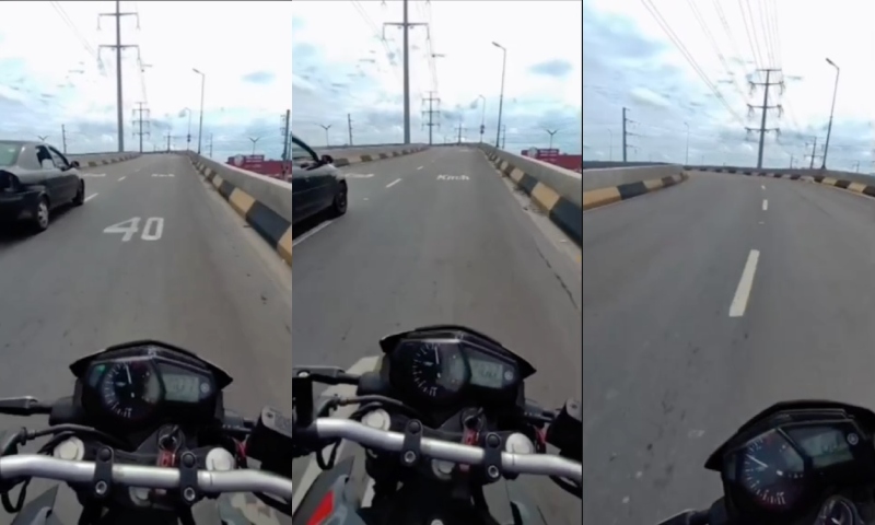 Motoqueiro "amostradinho" sobe Viaduto Rei Pelé a 107 km/h e gera revolta: "é muita imprudência"; veja vídeo