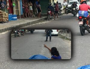 Suposto assaltante cai de moto e morre no bairro Novo Aleixo; veja vídeo