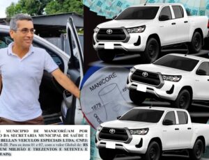 Prefeito de Manicoré gasta R$ 1,3 milhão com empresa do Paraná para aluguel de veículos Hilux