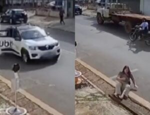 Mulher se joga de carro de app em movimento para não pagar corrida de R$ 10,40; veja vídeo