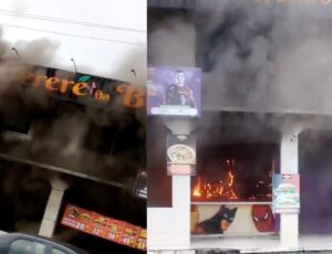 Urgente: restaurante pega fogo no bairro Jorge Teixeira; veja vídeo