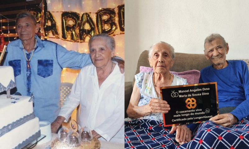 "Amor Imortal": casal brasileiro celebra 84 anos de casados e bate recorde no Guinness