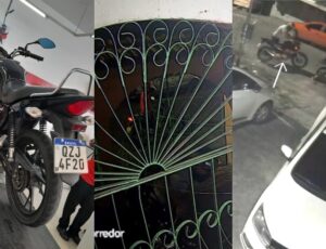 Bandido invade residência e rouba moto no bairro Colônia Oliveira Machado; veja vídeo