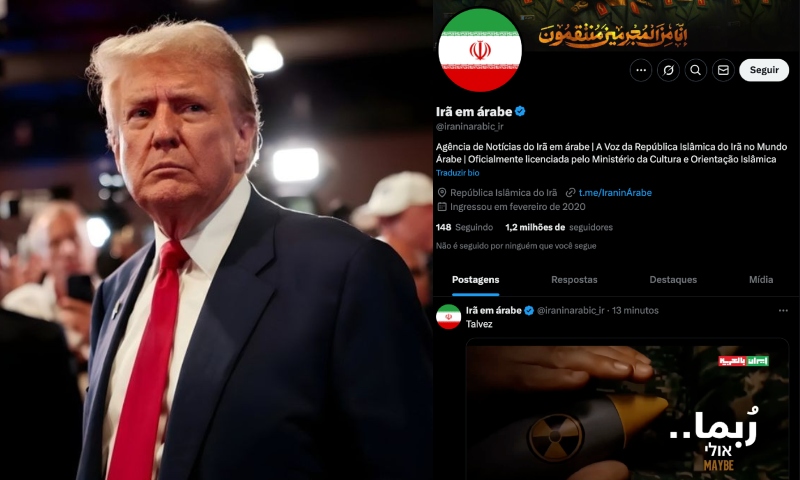 Irã debocha de Trump postando soldado fazendo 'carinho' em bomba nuclear; veja vídeo