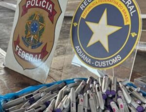 Megaoperação da PF confisca 400 canetas para emagrecimento na fronteira Brasil-Paraguai