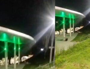 "Quê isso, jovens?": casal sem vergonha transforma anfiteatro da Ponta Negra em motel; veja vídeo