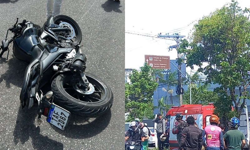 Urgente: motoqueiro morre em grave acidente na avenida André Araújo, em Manaus; veja vídeo