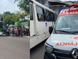 Urgente: ônibus atropela idosa na avenida Brasil, em Manaus; veja vídeo