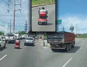 'Sem capacete, sem placa e sem medo': idoso pilota cadeira de rodas motorizada ao lado de carretas em Manaus; veja vídeo