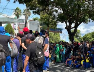 Trabalhadores da Construção Civil paralisam obras em Manaus e cobram reajuste salarial e aumento do vale-alimentação; veja vídeo