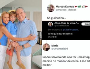Professor da UFRJ, 'princesinha comunista' e psicanalista de esquerda: veja os perfis que desejaram a morte da filha de Roberto Justus; vídeo