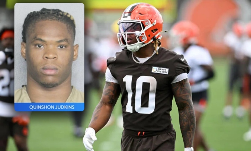 Jogador de futebol americano dos Browns é preso por violência doméstica na Flórida: entenda o caso de Quinshon Judkins