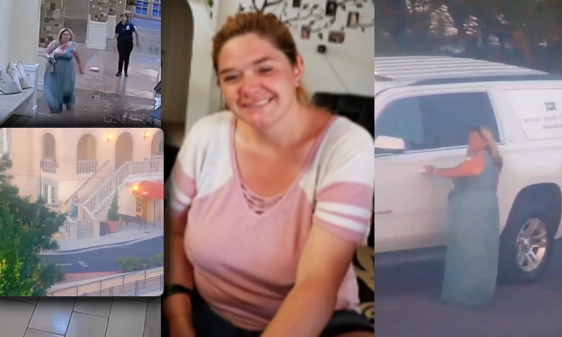 Tudo filmado: após quebrar tudo no hotel, mulher rouba arma de segurança e o pior acontece; veja vídeo