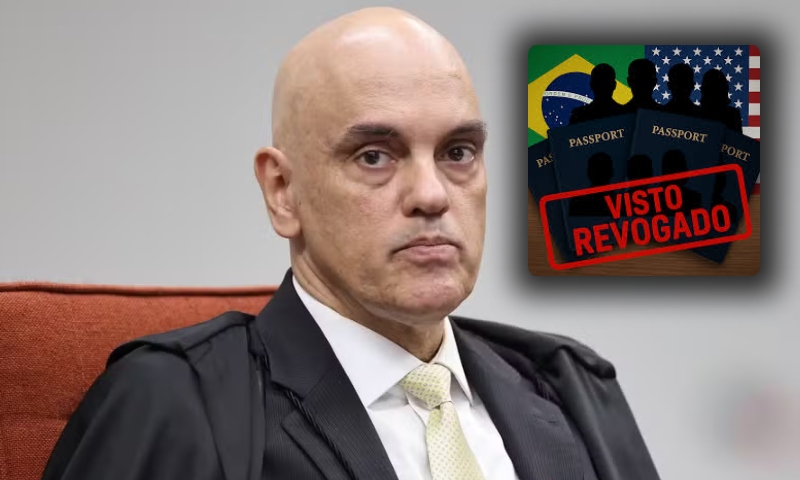 EUA revogam visto de Alexandre de Moraes e seus familiares após operação contra Bolsonaro