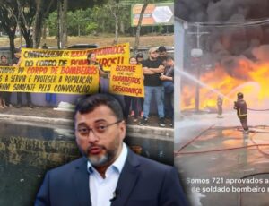 Aprovados no concurso dos bombeiros cobram Wilson Lima após incêndio no Distrito: "Nós queremos salvar e proteger o nosso povo"