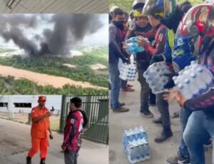 Grave: subcomandante dos bombeiros é orientado a rejeitar doações da população enquanto combatem incêndio em Manaus; veja vídeo
