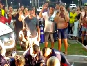Jovem que levou choque em poste no Shopping Via Norte é reanimado por socorristas do SAMU; veja vídeo