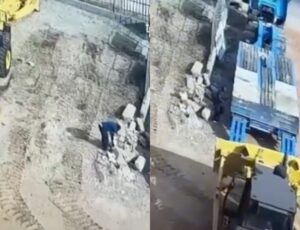 Tragédia: funcionário é esmagado por escavadeira enquanto tentava auxiliar em transporte de veículo; veja vídeo
