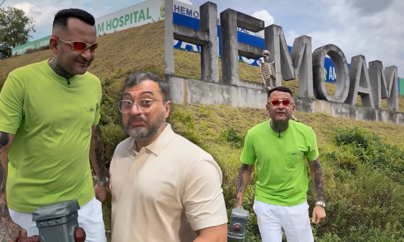 ‘Hoje a marretada vai no pior governador do Brasil’: Salazar detona Wilson Lima por atraso no HEMOAM; veja vídeo