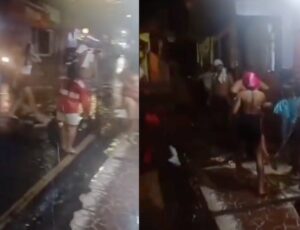 Nem a chuva apaga o fogo das barraqueiras: mulheres criam confusão em frente de adega no Mauazinho; veja vídeo