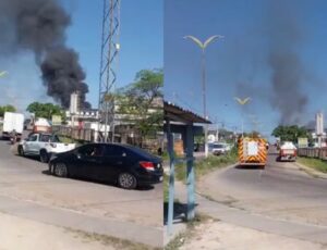 Urgente: incêndio de grandes proporções no bairro Santa Etelvina; veja vídeo