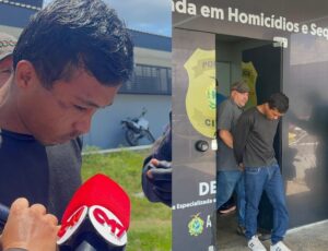 Silêncio ensurdecedor: acusado de feminicídio no Monte das Oliveiras foge de perguntas após ser preso; veja vídeo