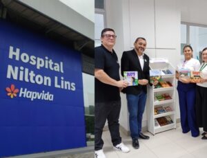Hospital Nilton Lins inaugura espaço de leitura para pacientes e acompanhantes em parceria com a Academia de Letras do Brasil no AM