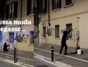 'Pintor Fantasma' viraliza após limpar pichações da cidade durante a madrugada: "herói anônimo"; veja vídeo