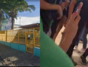 Confusão em escola na Compensa termina em "UFC de alunos"; veja vídeo