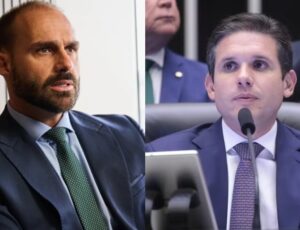 Eduardo Bolsonaro envia ofício a Motta e pede para exercer mandato a partir dos EUA