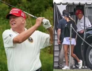 Donald Trump é visto jogando golfe após rumores da morte do presidente dos EUA; veja vídeo