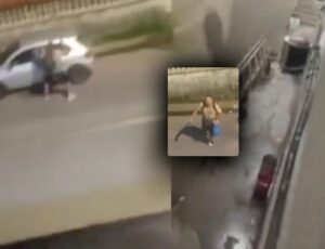 Veja momento em que sargento tenta invadir casa e atira contra ex-mulher em Manaus; vídeo