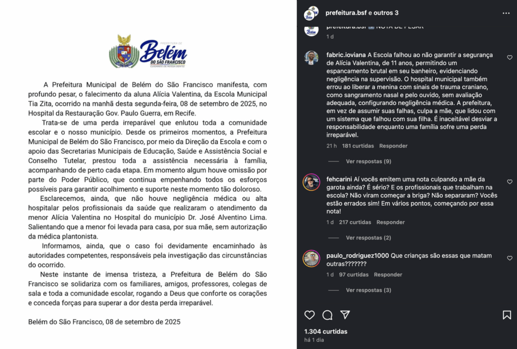 Aluna de 11 anos morre após ser espancada dentro de escola por se recusar a "ficar" com colega; veja vídeo