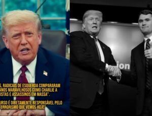 Trump se pronuncia sobre assassinato de Charlie Kirk e culpa a extrema esquerda por aumento da violência política; veja vídeo