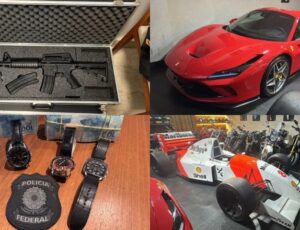 PF encontra fuzil, jóias e carros de luxo durante operação que prendeu "Careca do INSS"; veja