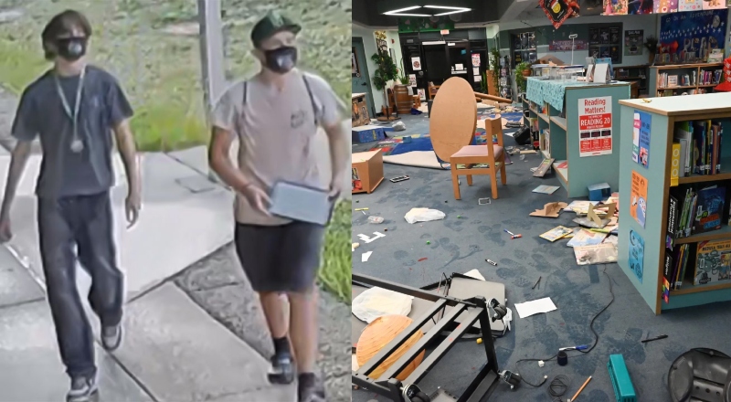 "Sementinhas do mal" destroem biblioteca de escola e causam prejuízo de USD $50 mil na Flórida; veja vídeo