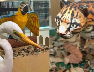 Exposição 'Amazônia de Papel' recria a floresta em forma de arte em Manaus