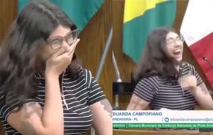 Som que deixou vereadora constrangida não era "pum", mas "gemidão do Zap"; veja vídeo