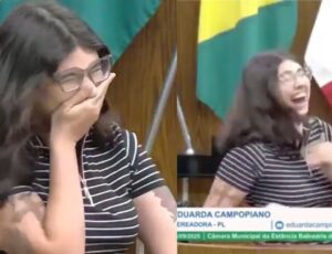Som que deixou vereadora constrangida não era "pum", mas "gemidão do Zap"; veja vídeo